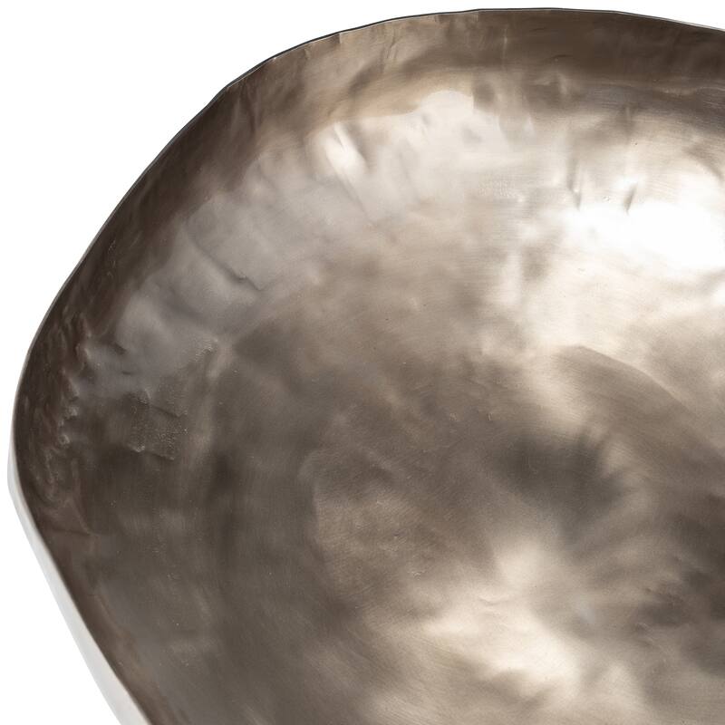 Modern Bowl Design with Smooth Curved Shape - Set of 3, 17", Bronze - 17" x 17" x 4"