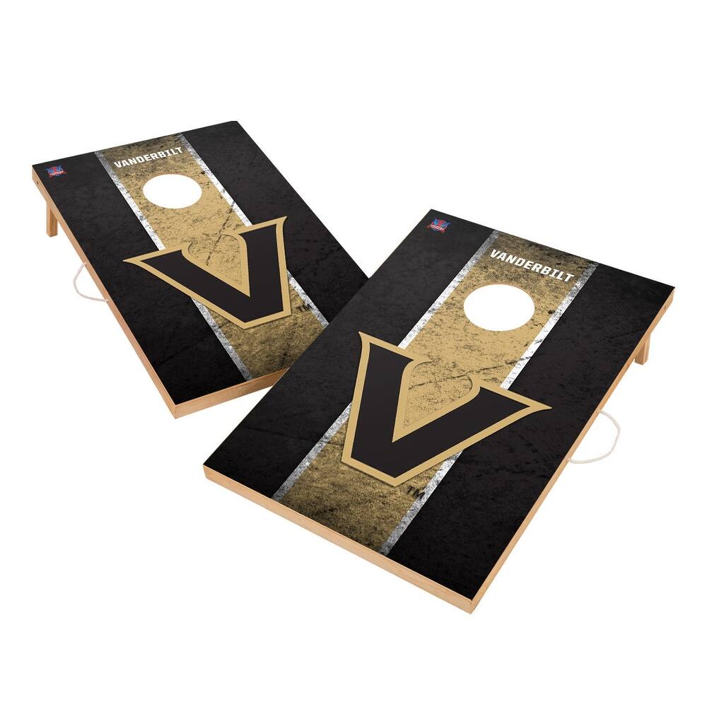 Vintage Vanderbilt University Commodores 2x4 Tailgate Cornhole Boards