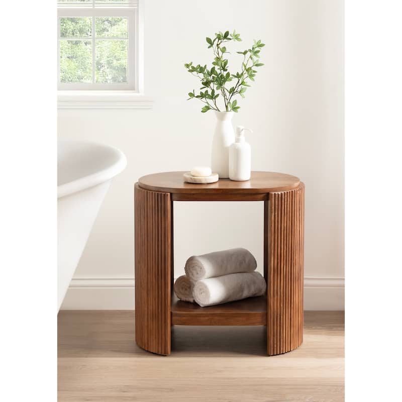 Kate and Laurel Cakora Capsule Wood Side Table