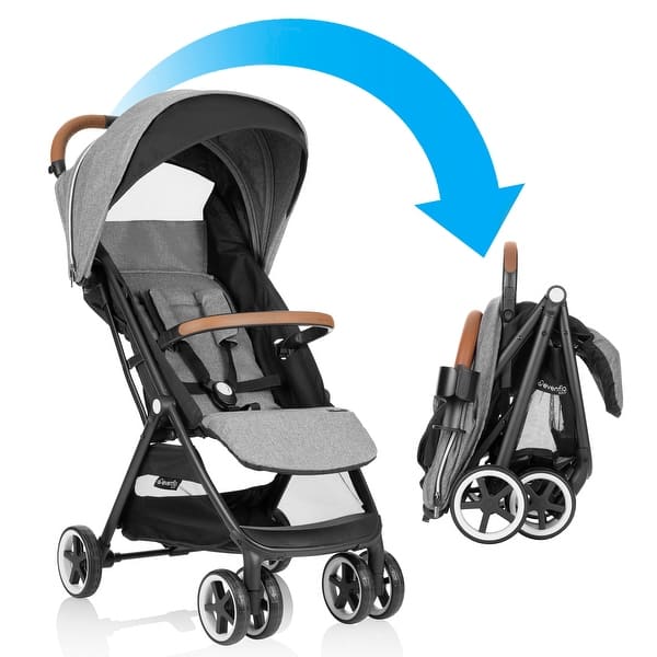 slide 2 of 29, GOLD Otto Self-Folding Lightweight Travel Stroller Moonstone Gray