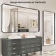 preview thumbnail 48 of 141, Apmir Metal Frame Tempered Glass Bathroom Vanity Mirror for Wall, Cloakroom, Bedroom