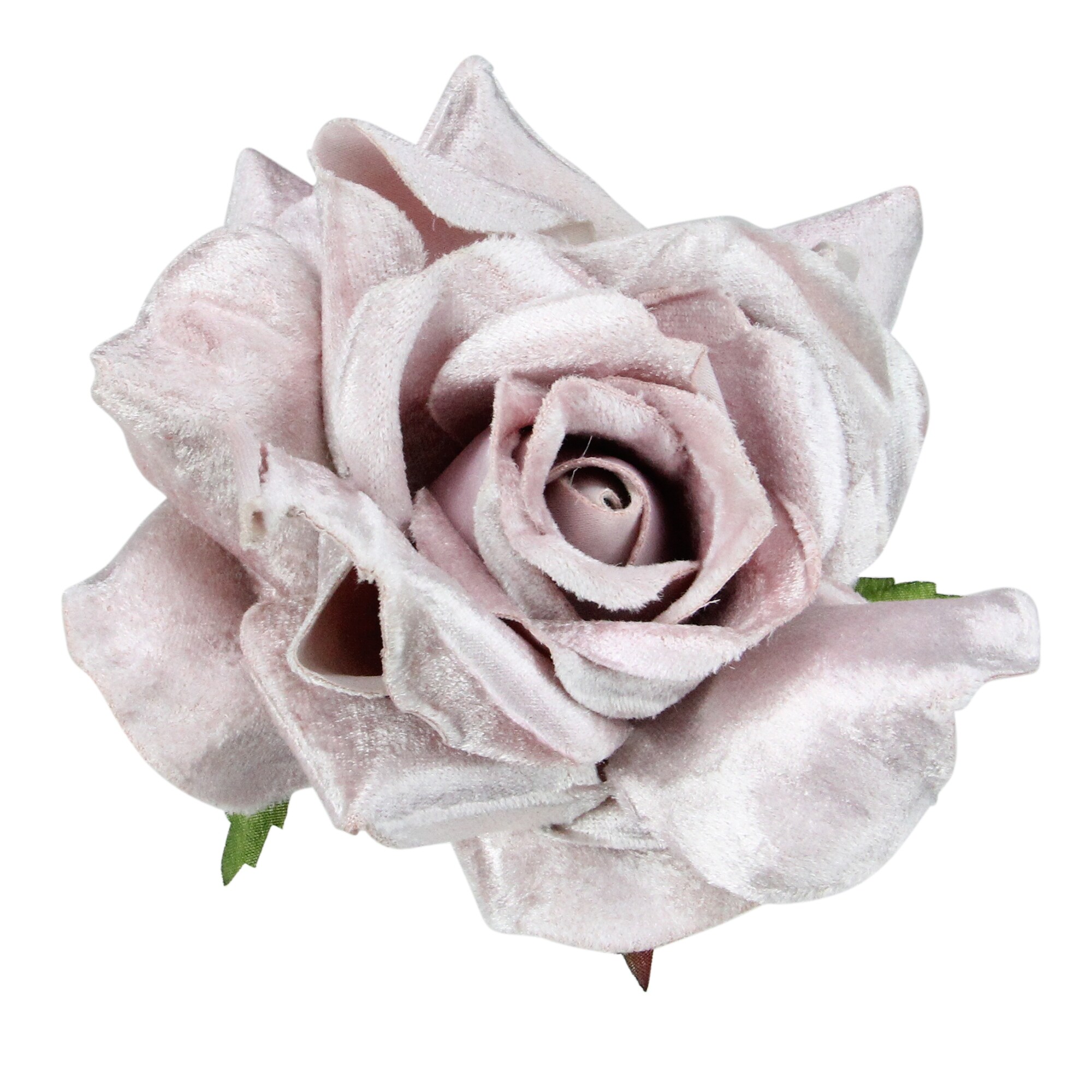 Shop 5 5 Blush Pink Velveteen Rose Clip On Christmas Ornament Overstock 24257854