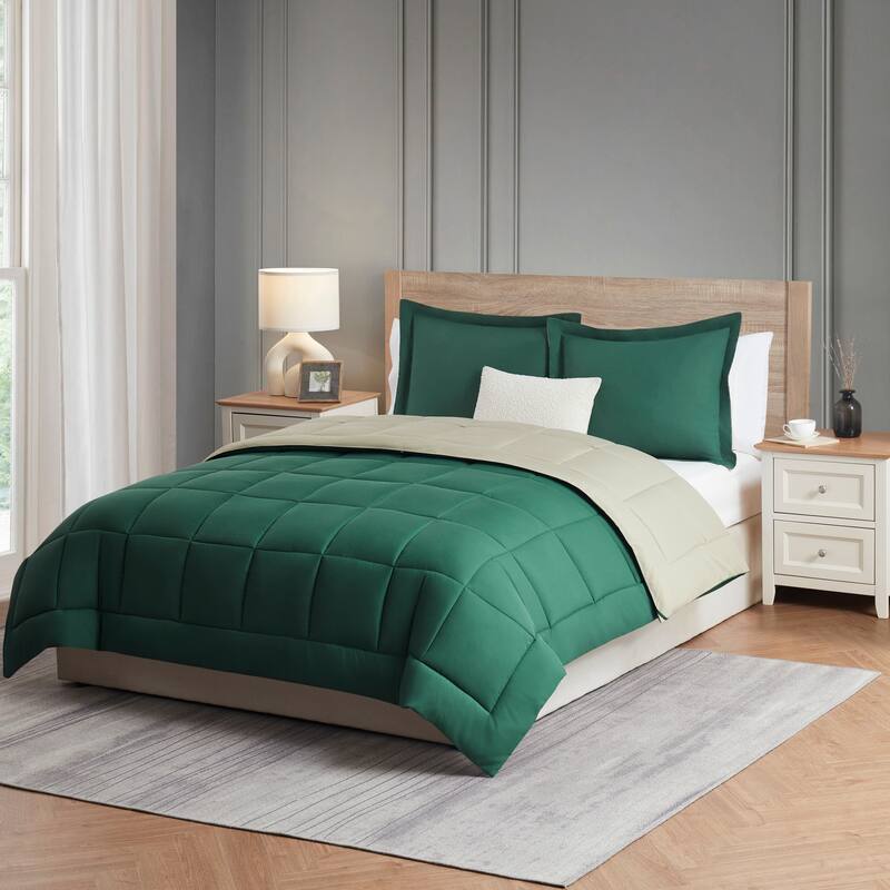 Empyrean All Season Alternative Down Lightweight Reversible Comforter Set