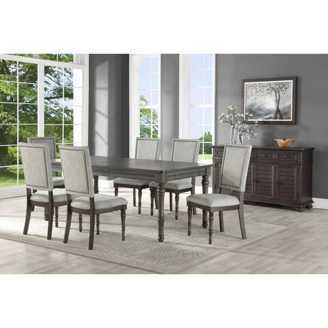Lockwood Dining Set with Upholstered Side Chairs by Greyson Living