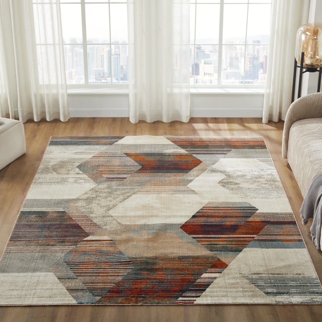 KALATY Copper Horizon Area Rug