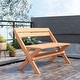 preview thumbnail 3 of 9, Costway Patio Folding Chair Solid Teak Wood Slatted Seat Natural - See Details