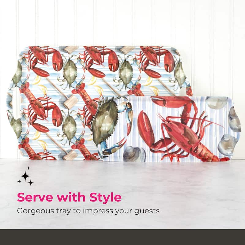 Pimpernel Summer Feast Collection Sandwich Tray - 15.1 Inch x 6.5 Inch