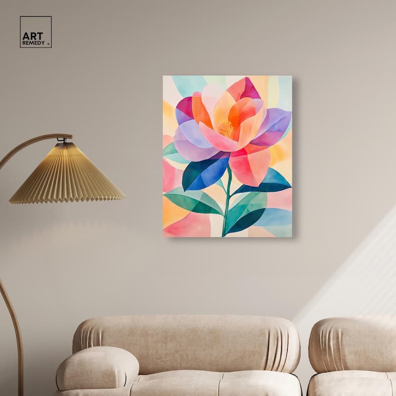 Ail Geofloral II Canvas by Art Remedy, Gallery Wrapped