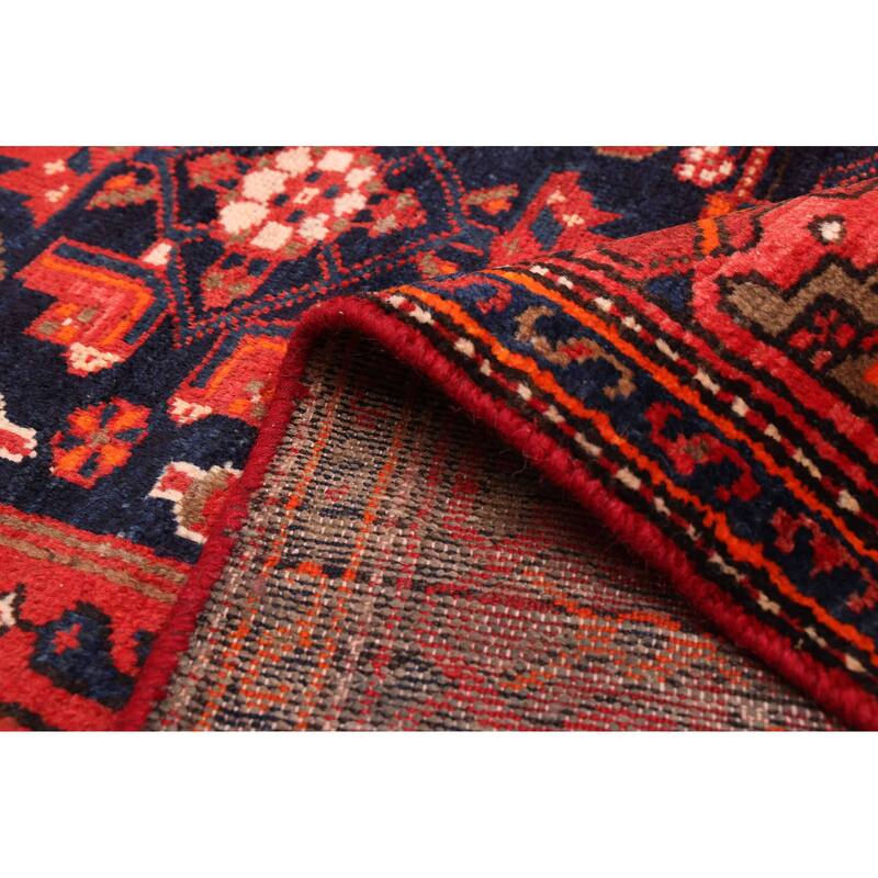 ECARPETGALLERY Hand-knotted Andelz Red Wool Rug - 4'3 x 7'7