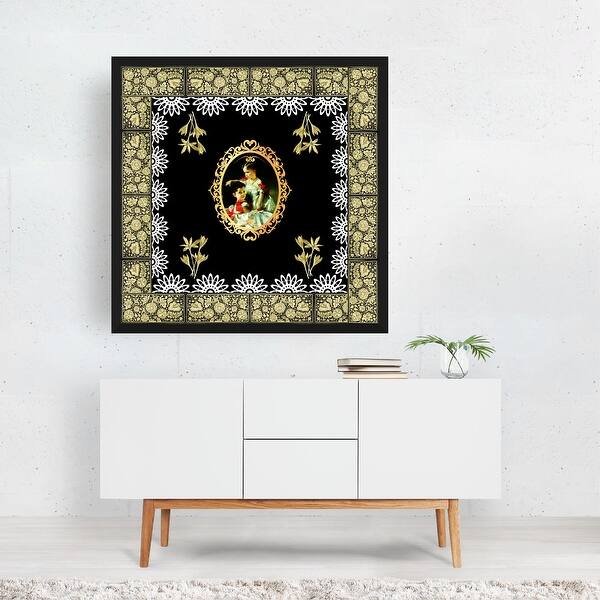 Shop Pattern Patterns Vintage Collage Framed Wall Art Print Overstock 31659546
