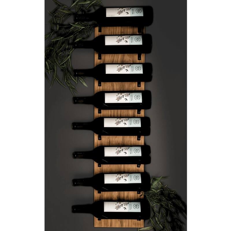 Wine Rack Wall Mounted - 7.75"D x4.25"W x 33.75"H