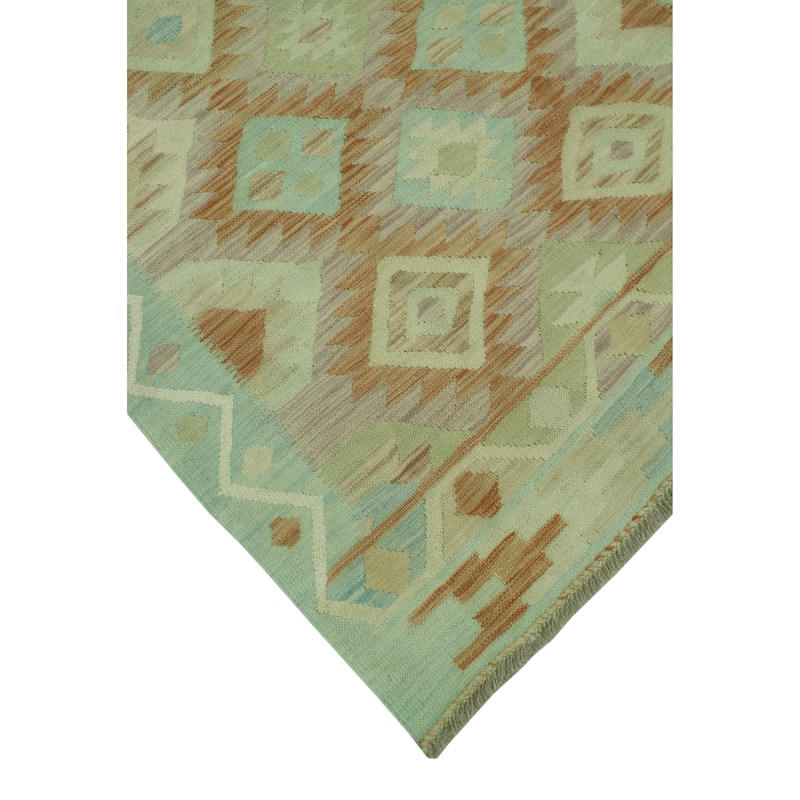Sun Faded Flatweave Knight Red/Rust Rug - 3'10" x 5'8"