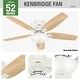 preview thumbnail 29 of 30, Hunter 52" Kenbridge Low Profile Ceiling Fan with LED Light Kit and Pull Chain