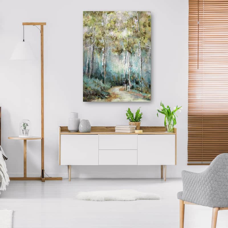 Winding Way Spring By Studio Arts Canvas Art Print