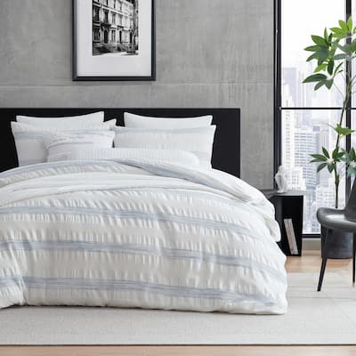 DKNY Waffle Stripe Comforter Set