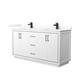 Option White / Giotto Quartz Top / Matte Black Hardware