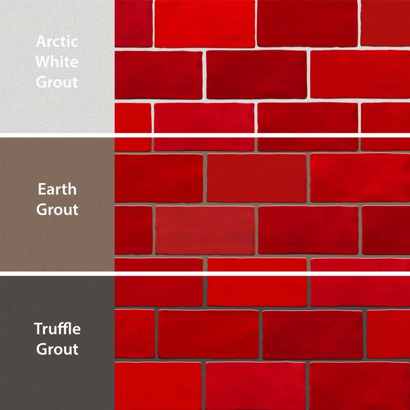 Merola Tile Viva Rojo 3" x 6" Ceramic Wall Tile