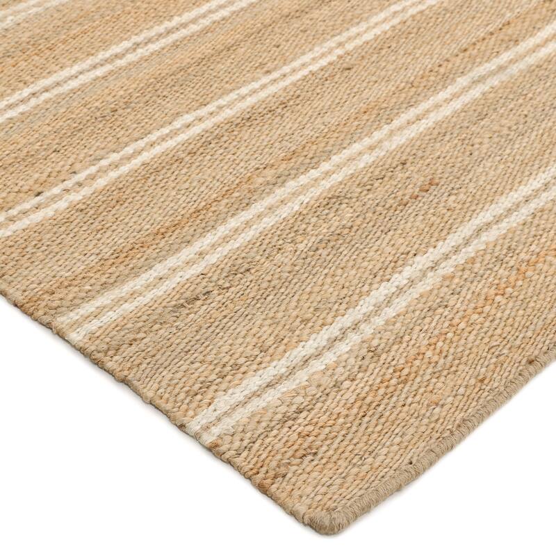 Overton Handmade Modern Contemporary Striped Area Rug