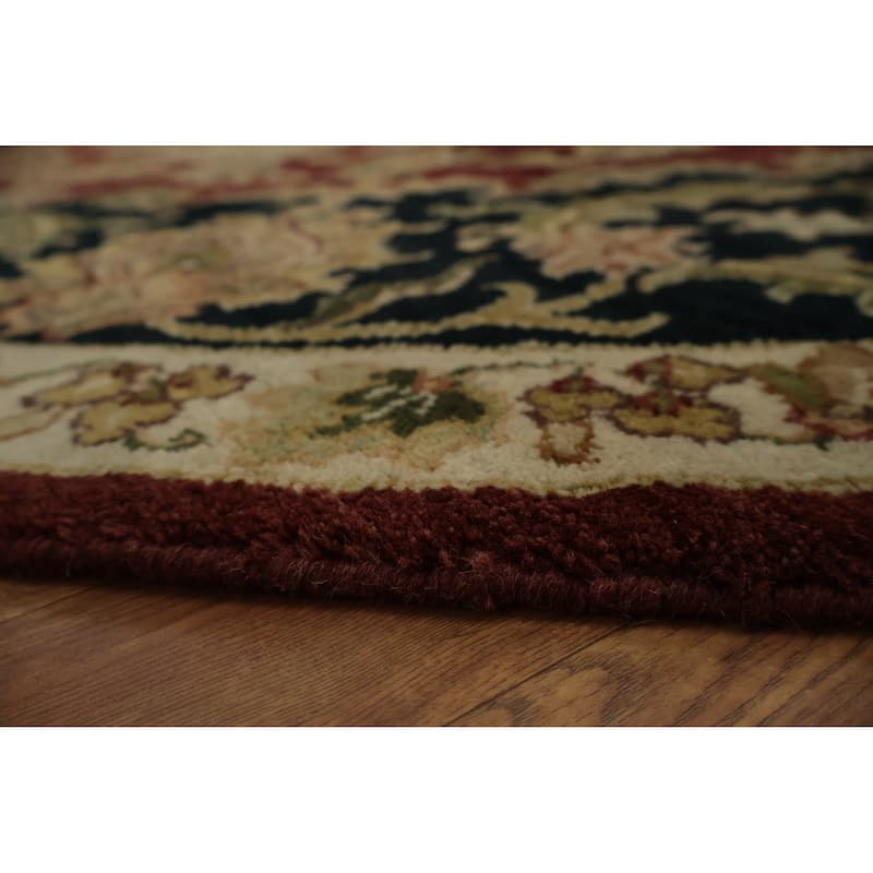 Hand Knotted Oriental 100% Wool Carpet Traditional Floral Beige & Ivories Agra Area Rug - 12' 1'' X 11' 10''