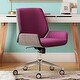 preview thumbnail 29 of 46, Elle Decor Ophelia Low-Back Task Chair in Chrome Finish