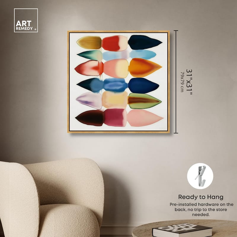Watercolor Collage Canvas by Art Remedy