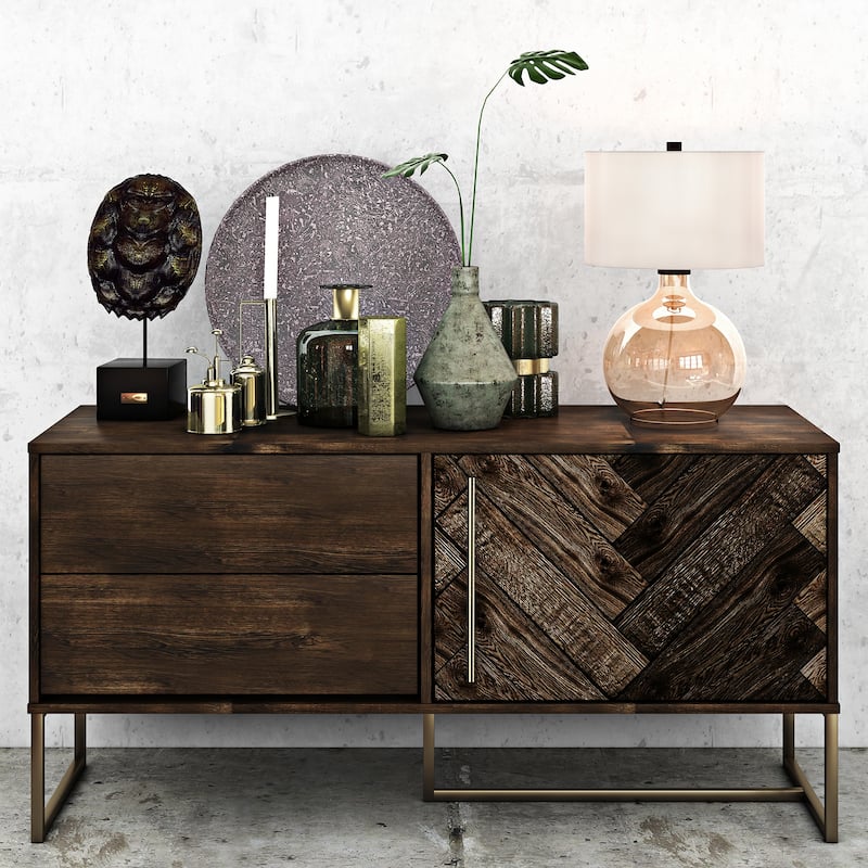 Lucia Table Lamp in Luster Glass with Linen Shade