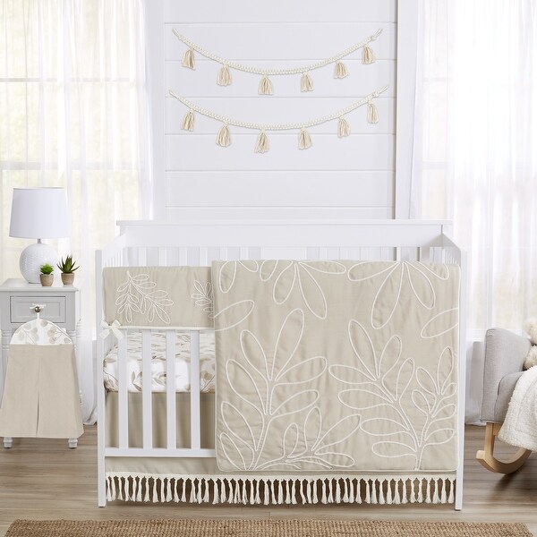 macrame crib skirt