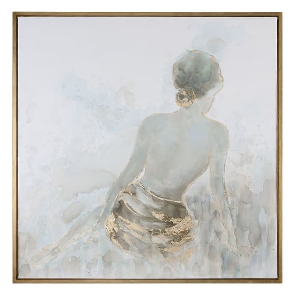 Uttermost 35345 50 X 50 Gold Highlights Framed Art Print On Canvas Gold Leaf Overstock 22910360