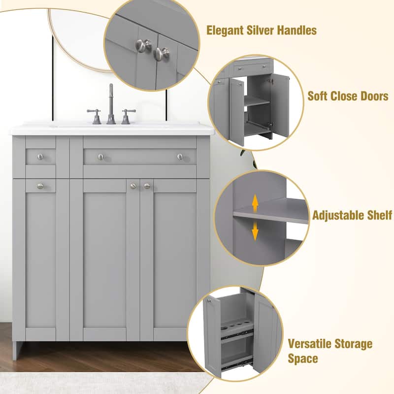 Modern 30-Inch Bathroom Vanity