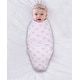 preview thumbnail 4 of 3, The Peanutshell Pink Floral Stars Swaddles, 3-Pack, Medium/Large