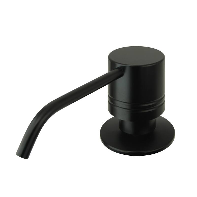 Built in Soap Dispenser Refill from Top with 17 OZ Bottle - 3 Years Warranty - Matte Black