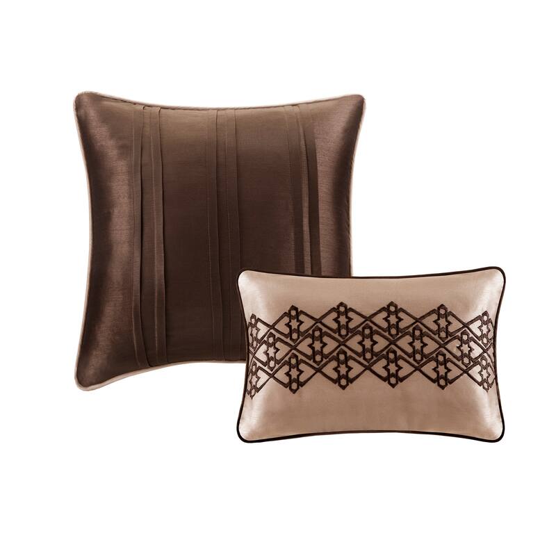 Madison Park Dartmouth 5 Piece Jacquard Quilt Set with Throw Pillows