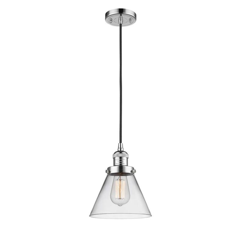 Innovations Lighting Large Cone 8" Wide Mini Pendant - Cord Suspension