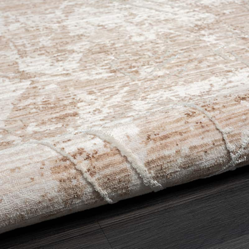 Sevita Lancaster Beige Abstract Area Rug