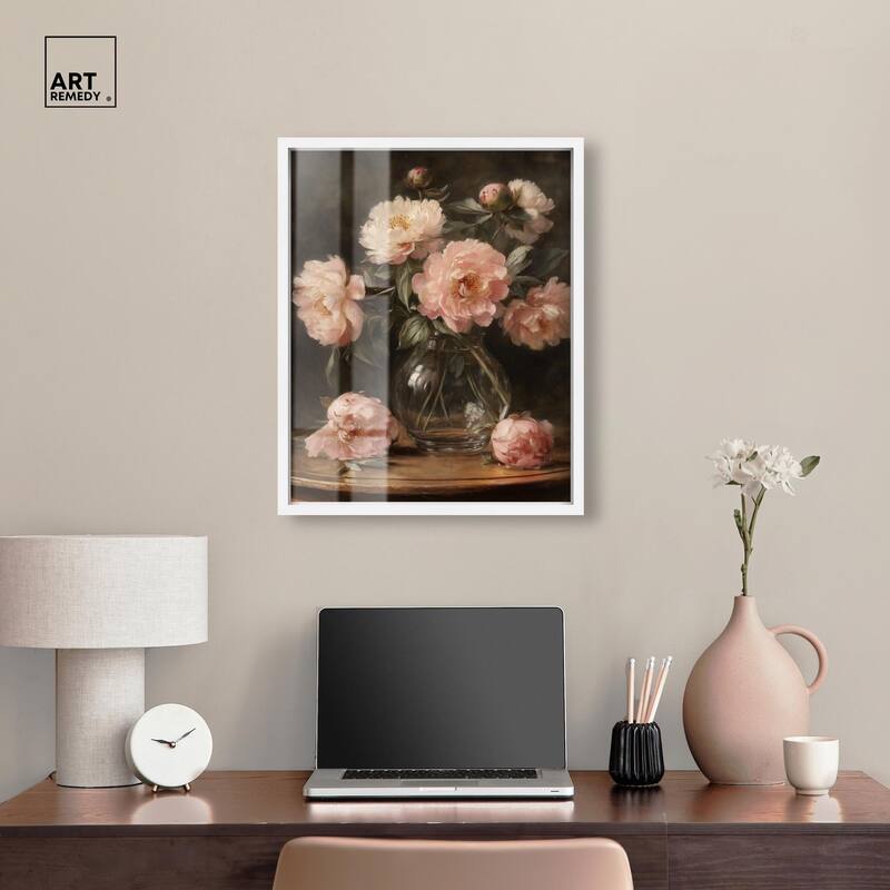 Vintage Velvet Vase Shadowbox by Art Remedy