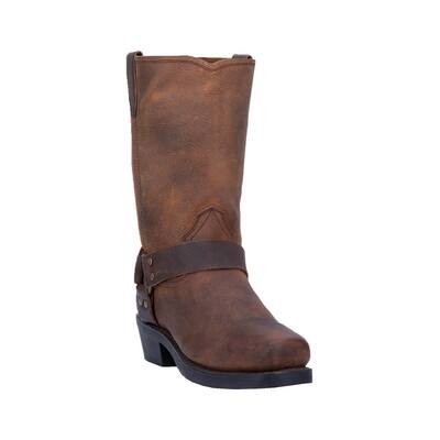 Dingo Western Boots Mens 11" Dean Harness Strap Dark Brown DI19076