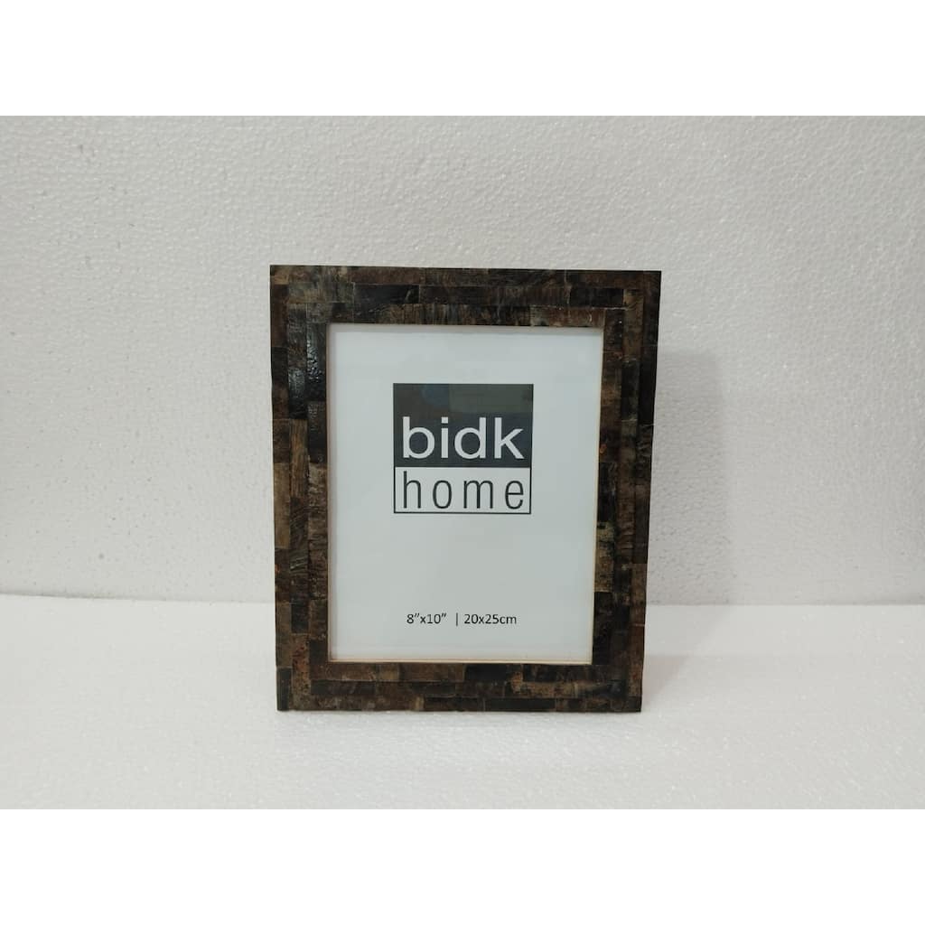 Step Horn Rectangular Picture Frame - for 8" x 10" Photo - Black