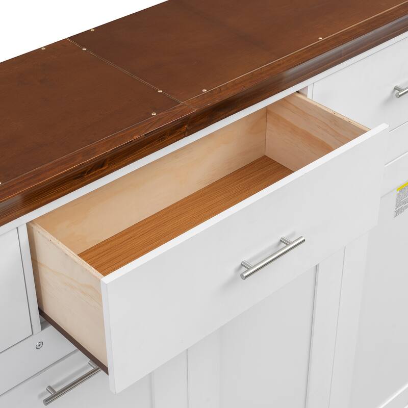 Twin Size Murphy Bed With 3 Drawers,Open Storage Shelf