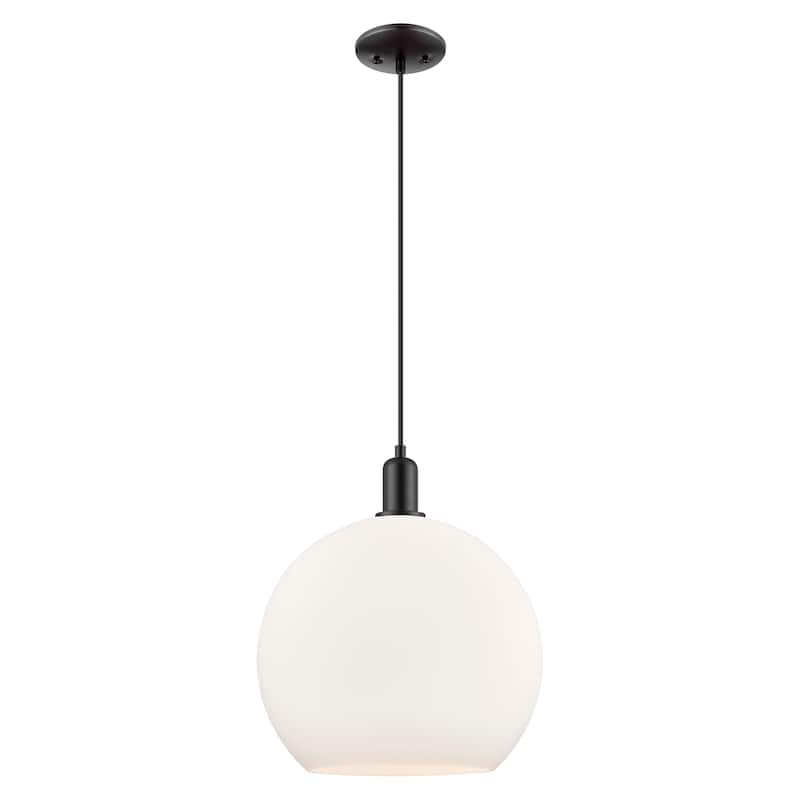 Innovations Lighting Endless Possibilities Arcadia - Athens - 1 Light 14" Cord Hung Mini Pendant - Matte White/Matte Black