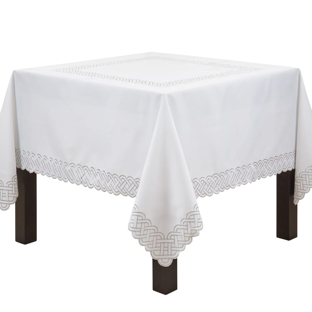 Braid Embroidered Design Tablecloth