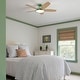 preview thumbnail 48 of 113, 5 - Blade Low Profile Flush Mount Modern Ceiling Fan with LED Light and Remote