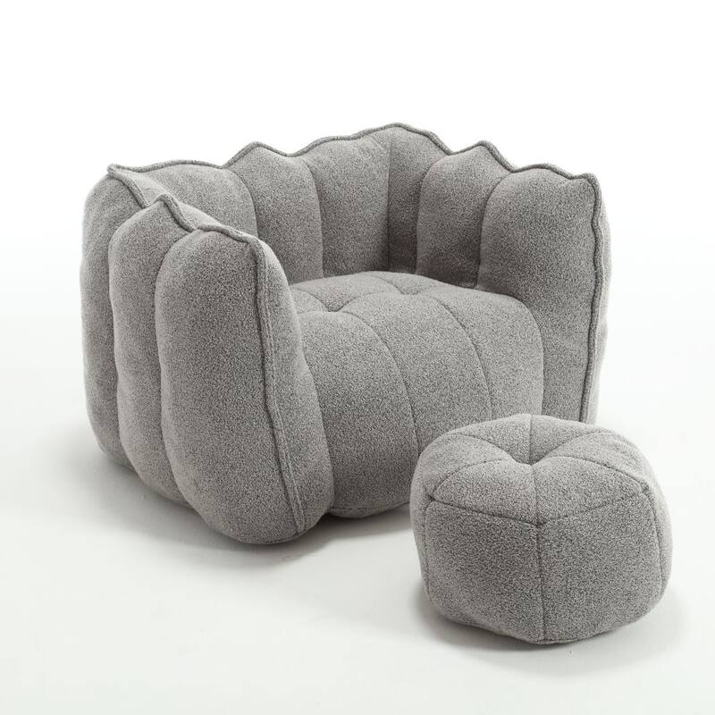 Square Lazy Sofa,Soft Bean Bag Chair with High Resilient Foam