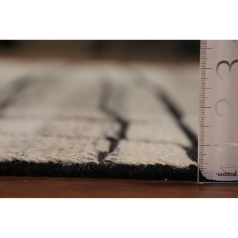 All-Over Moroccan Modern Area Rug Handmade Wool Carpet - 5'3" x 8'3"