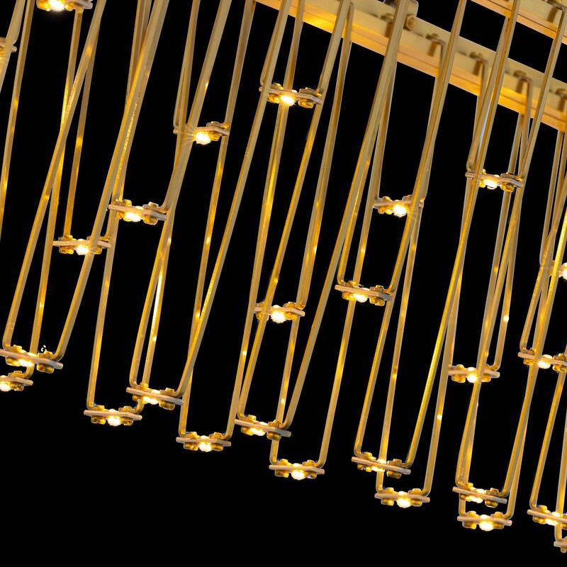 Golden Lighting 5461-LP48 Lucerna 5" Wide Linear Pendant