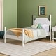 preview thumbnail 6 of 34, Walker Edison Easy Assembly Solid Wood Twin Bed with Wood-Turning Detail