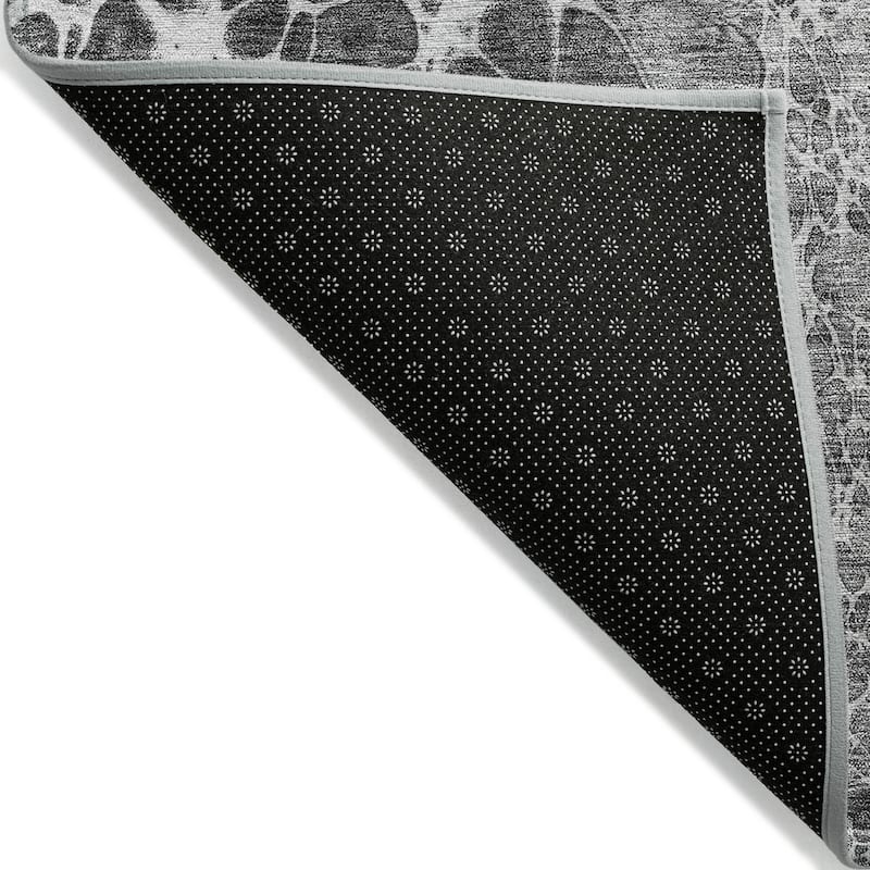 Machine Washable Indoor/ Outdoor Chantille Abstract Cobblestone Rug