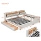 preview thumbnail 4 of 13, Queen Size & Twin XL Size PU Leather Storage Upholstered Platform Bed