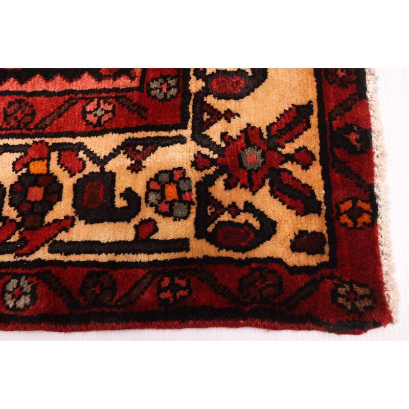 ECARPETGALLERY Hand-knotted Andelz Black, Red Wool Rug - 4'8 x 6'11