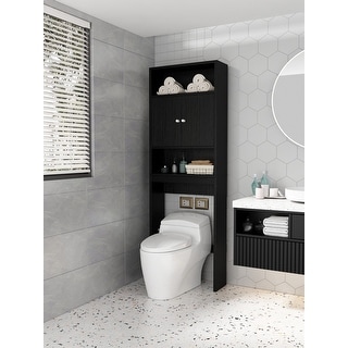 Home Bathroom Shelf Over-The-Toilet, Bathroom SpaceSaver, Bathroom, Tollilet storage cabinet