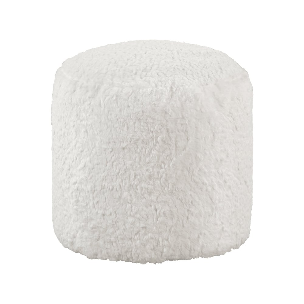 Ossela Fabric Round Pouf